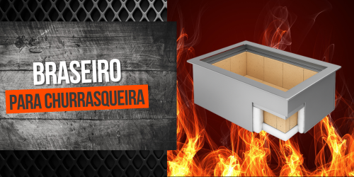 Braseiro para Churrasqueira em Inox