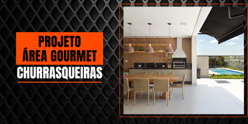 Projeto Área Gourmet com Churrasqueira