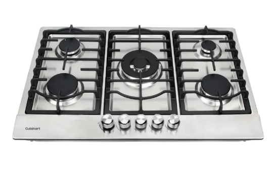 Cooktop a Gás Cuisinart Casual Cooking 5 Bocas - Cooktop a Gás Cuisinart Casual Cooking 5 Bocas