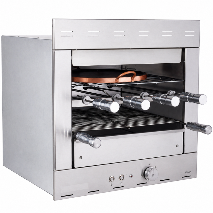 Churrasqueira Elétrica 220V Prime Infinity com 4 espetos rotativos - Churrasqueira Elétrica 220V Prime Infinity com 4 espetos rotativos