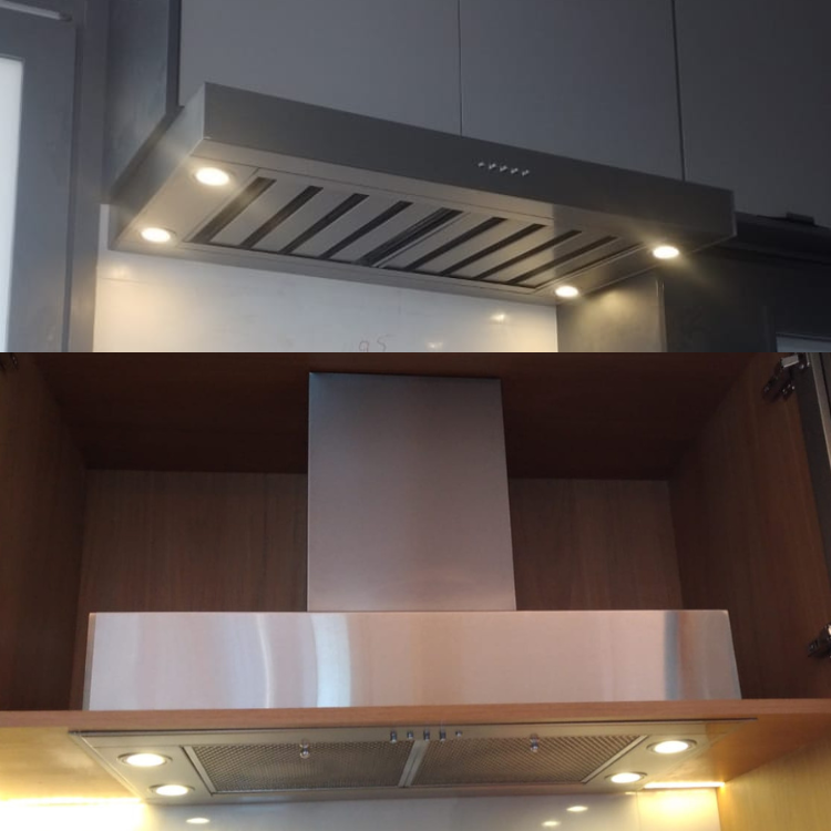 COIFA EM INOX PARA COZINHA DE EMBUTIR SLIM ATÉ 100CM LARGDECORGRILL - COIFA EM INOX PARA COZINHA DE EMBUTIR SLIM ATÉ 100CM LARGDECORGRILL