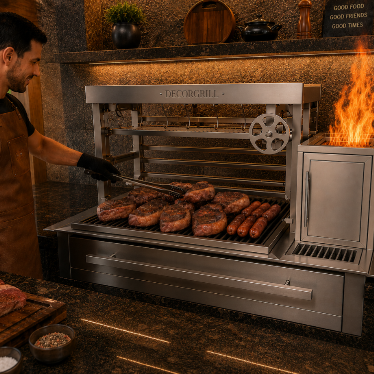 Especificações da Parrila em Inox de Bancada Decorgrill