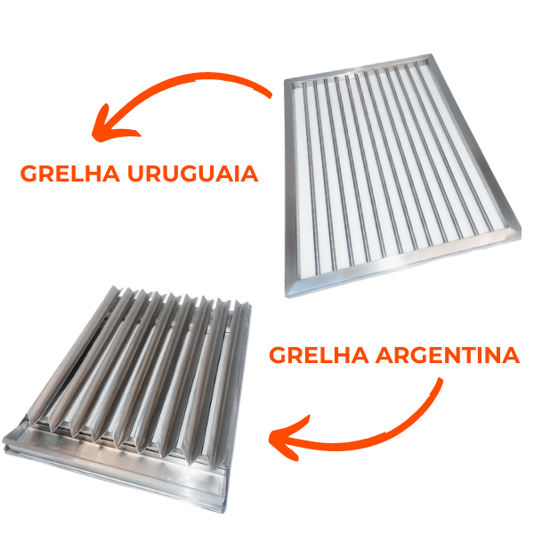 Grelha Argentina ou Uruguaia Aramada
