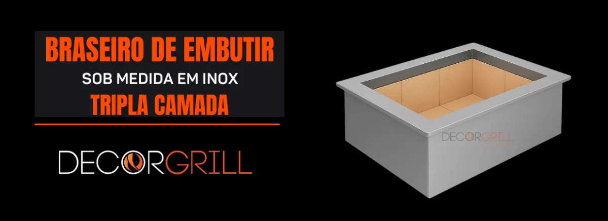 Braseiro De Churrasqueira De Embutir