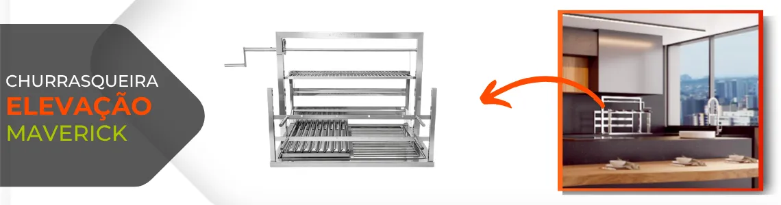 Churrasqueira Elevacao Inox