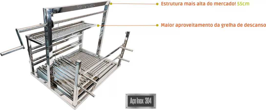 Churrasqueira Em Inox Grill Sob Medida Decorgrill