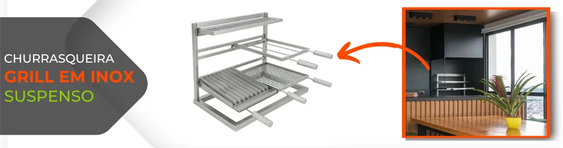 Churrasqueira Grill Suspenso De Fundo