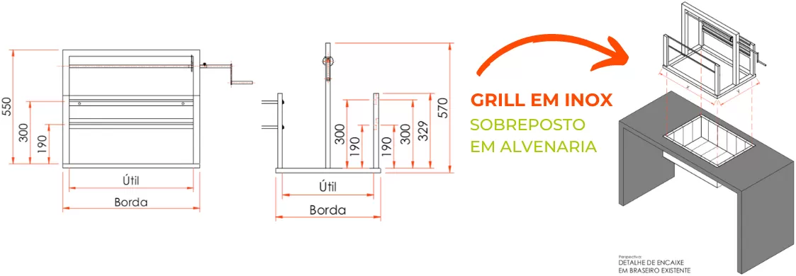 Grill Em Elevacao Sob Medida Decorgrill